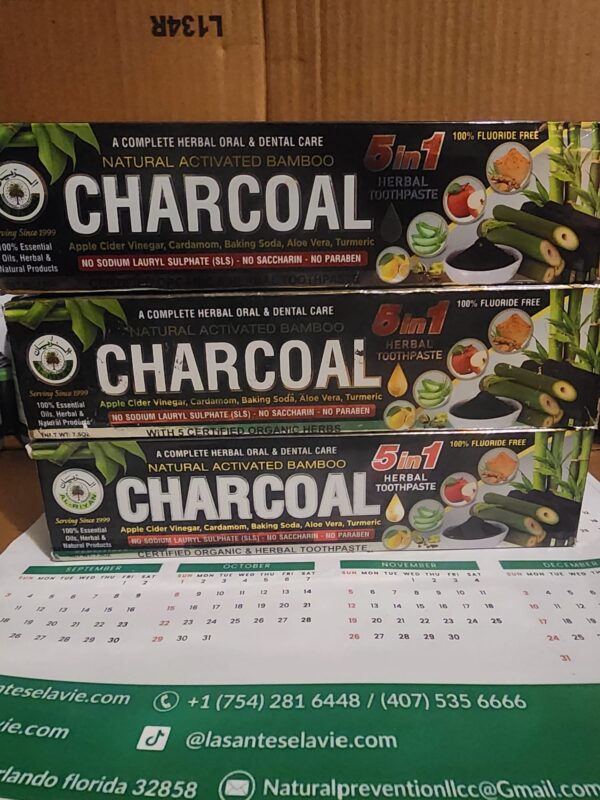 3 Moringa Charcoal Toothpaste